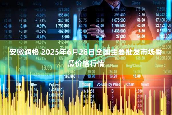 安徽润格 2025年6月28日全国主要批发市场香瓜价格行情
