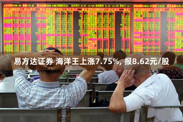 易方达证券 海洋王上涨7.75%, 报8.62元/股